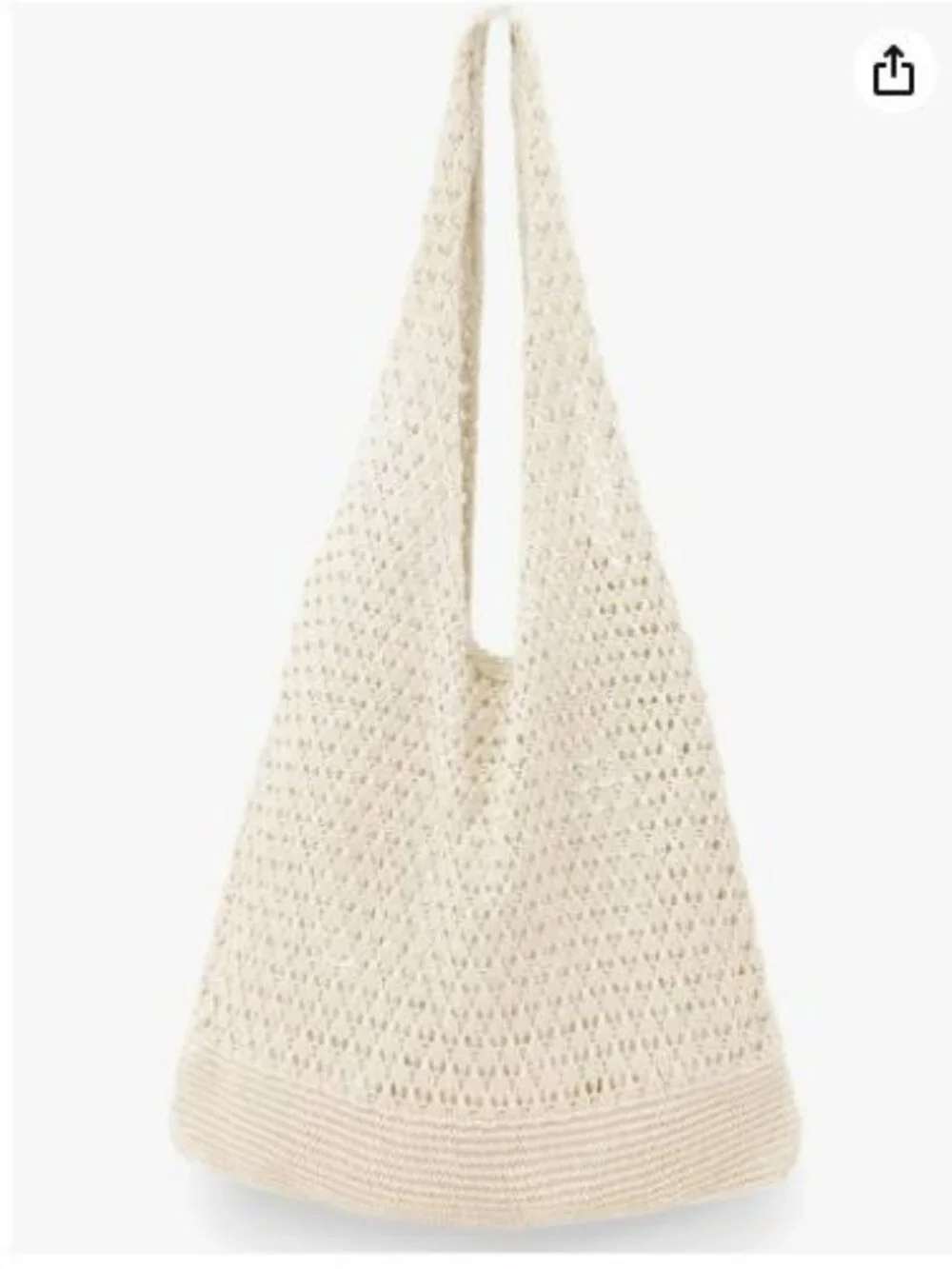 Crochet Bag for Women, Handmade Knit Beach Tote Bag Summer
